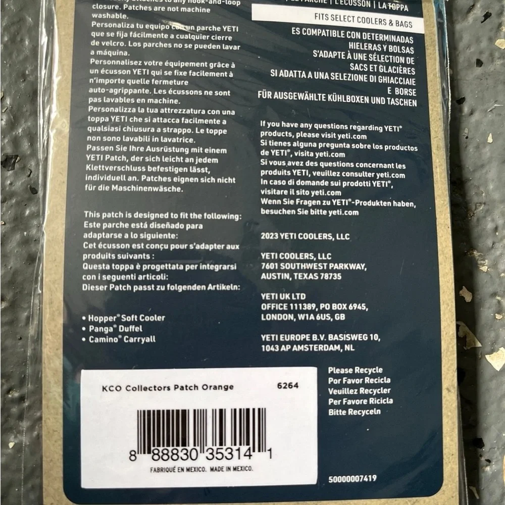 YETI King Crab Orange Tundra Patch Limited Edition - Picture 4 of 4